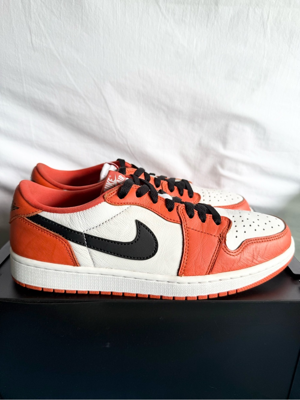 AUTHENTIC Jordan 1 Low “Shattered Backboard” Starfish Orange size 10 CZ0790-801